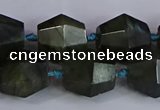 CLB233 15.5 inches 13*15mm - 15*17mm faceted nuggets labradorite beads