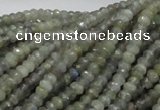 CLB27 15.5 inches 3*4mm faceted rondelle labradorite gemstone beads