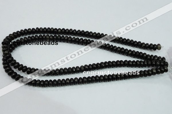 CLB300 15.5 inches 3*6mm rondelle black labradorite gemstone beads