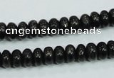 CLB301 15.5 inches 5*8mm rondelle black labradorite gemstone beads