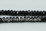 CLB302 15.5 inches 3*6mm faceted rondelle black labradorite beads