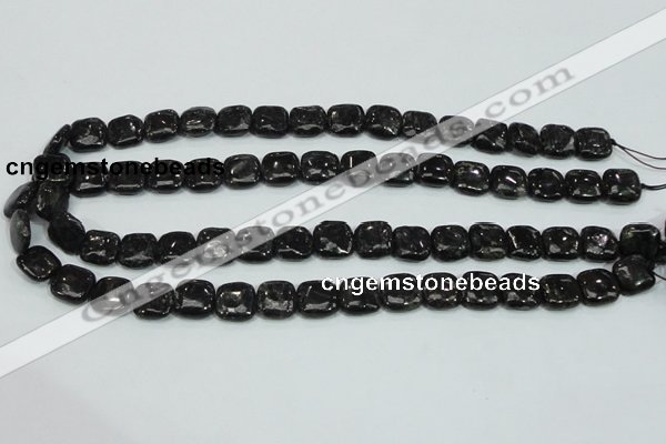 CLB306 15.5 inches 12*12mm square black labradorite gemstone beads