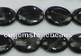 CLB312 15.5 inches 13*18mm oval black labradorite gemstone beads