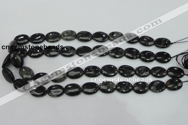 CLB312 15.5 inches 13*18mm oval black labradorite gemstone beads