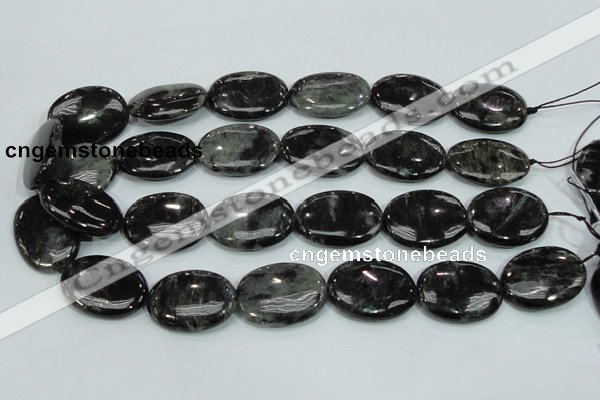 CLB313 15.5 inches 22*30mm oval black labradorite gemstone beads