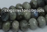 CLB32 15.5 inches 10*14mm faceted rondelle labradorite gemstone beads