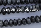 CLB328 15.5 inches 5*10mm rondelle black labradorite beads