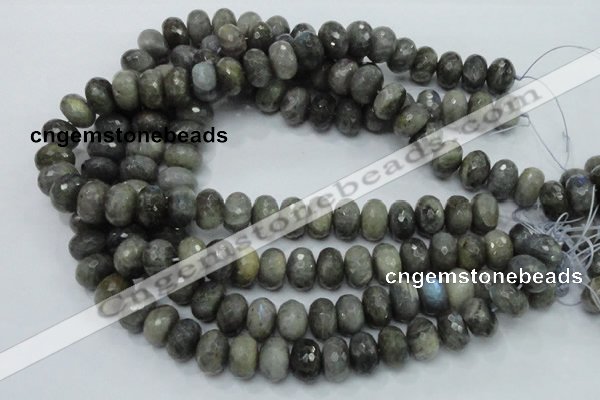 CLB33 15.5 inches 11*16mm faceted rondelle labradorite gemstone beads