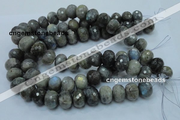 CLB34 15.5 inches 15*20mm faceted rondelle labradorite gemstone beads