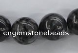 CLB357 15.5 inches 18mm round black labradorite beads wholesale