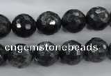 CLB362 15.5 inches 10mm faceted round black labradorite beads wholesale