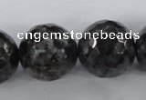 CLB367 15.5 inches 20mm faceted round black labradorite beads wholesale