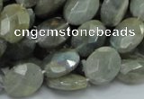 CLB42 15.5 inches 12*16mm faceted oval labradorite gemstone beads