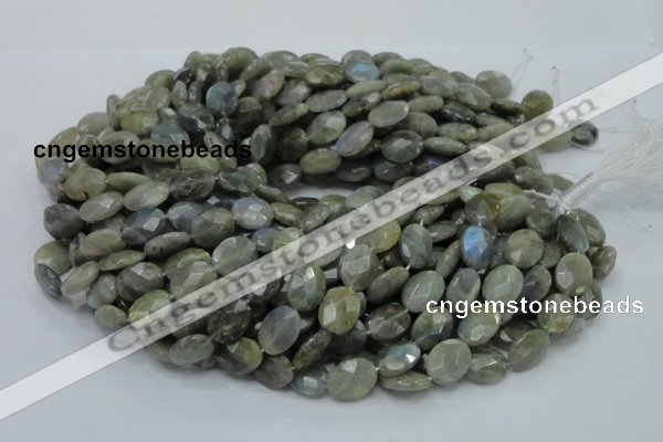 CLB42 15.5 inches 12*16mm faceted oval labradorite gemstone beads