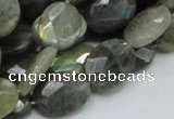 CLB43 15.5 inches 14*18mm faceted oval labradorite gemstone beads