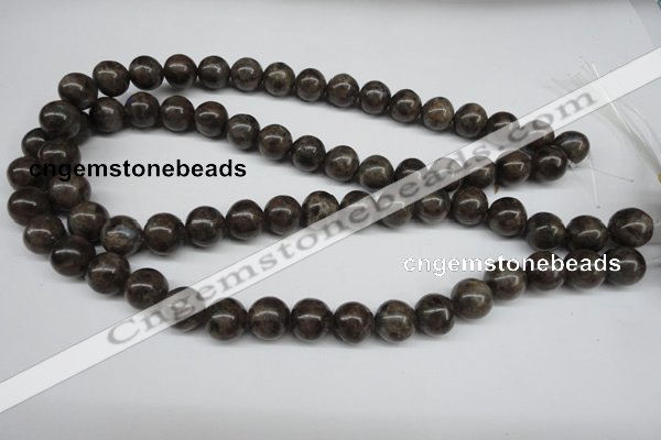 CLB434 15.5 inches 12mm round grey labradorite beads wholesale