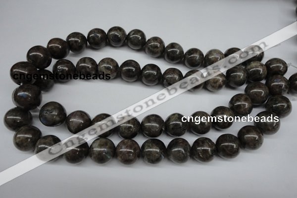 CLB436 15.5 inches 16mm round grey labradorite beads wholesale