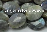 CLB44 15.5 inches 15*20mm faceted oval labradorite gemstone beads