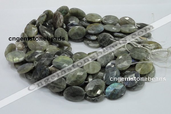 CLB45 15.5 inches 18*25mm faceted oval labradorite gemstone beads