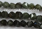 CLB451 15 inches 6mm faceted nuggets labradorite gemstone beads