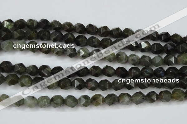 CLB453 15 inches 10mm faceted nuggets labradorite gemstone beads