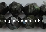 CLB455 15 inches 14mm faceted nuggets labradorite gemstone beads