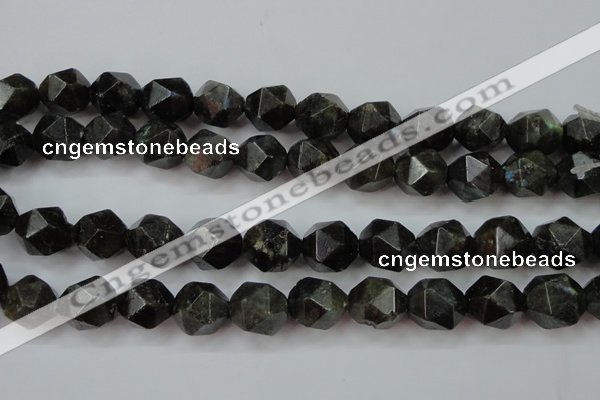 CLB455 15 inches 14mm faceted nuggets labradorite gemstone beads