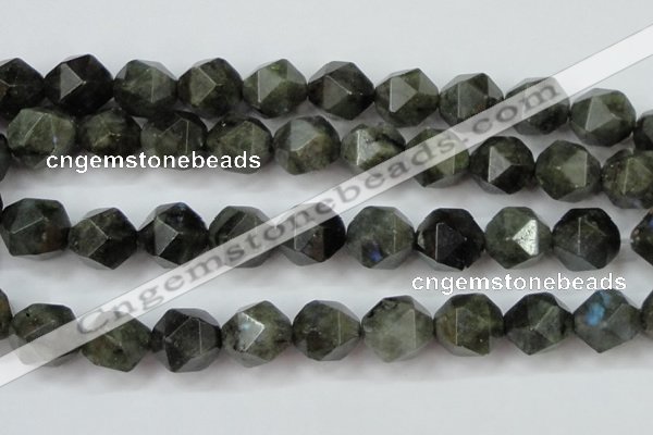 CLB456 15 inches 16mm faceted nuggets labradorite gemstone beads