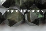 CLB457 15 inches 18mm faceted nuggets labradorite gemstone beads