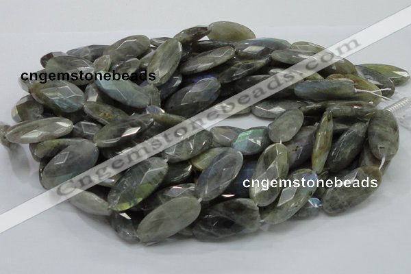 CLB47 15.5 inches 15*30mm faceted oval labradorite gemstone beads