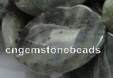 CLB49 15.5 inches 30*40mm faceted oval labradorite gemstone beads