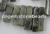 CLB51 15.5 inches multi size wand labradorite gemstone beads