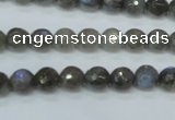 CLB511 15.5 inches 6mm faceted round labradorite gemstone beads