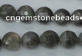 CLB514 15.5 inches 12mm faceted round labradorite gemstone beads