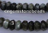 CLB55 15.5 inches 7*12mm faceted rondelle labradorite beads