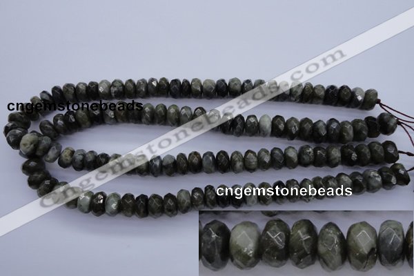 CLB55 15.5 inches 7*12mm faceted rondelle labradorite beads