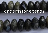 CLB56 15.5 inches 7*14mm faceted rondelle labradorite beads