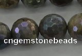 CLB617 15.5 inches 18mm faceted round AB-color labradorite beads