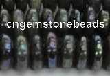 CLB621 15.5 inches 6*14mm rondelle AB-color labradorite beads