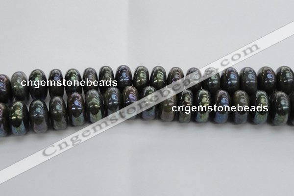 CLB622 15.5 inches 10*20mm rondelle AB-color labradorite beads