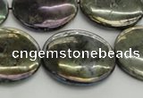 CLB640 15.5 inches 20mm flat round AB-color labradorite beads