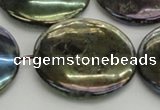 CLB644 15.5 inches 40mm flat round AB-color labradorite beads