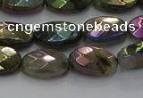 CLB658 15.5 inches 10*14mm faceted oval AB-color labradorite beads