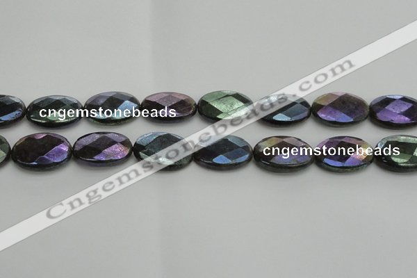 CLB660 15.5 inches 13*18mm faceted oval AB-color labradorite beads