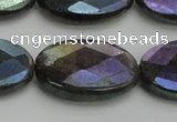 CLB661 15.5 inches 15*20mm faceted oval AB-color labradorite beads