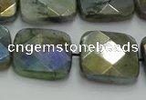 CLB689 15.5 inches 18mm faceted square AB-color labradorite beads