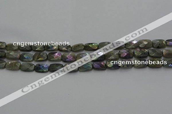 CLB696 15.5 inches 10*14mm faceted rectangle AB-color labradorite beads