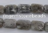 CLB748 15.5 inches 8*12mm faceted rectangle labradorite gemstone beads