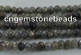 CLB755 15.5 inches 2.5*4mm faceted rondelle AB-color labradorite beads