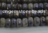 CLB757 15.5 inches 5*8mm faceted rondelle AB-color labradorite beads